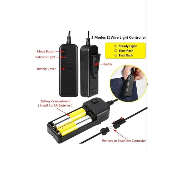 Halloween LED Light up Mask for Festival Cosplay Halloween Costume Parties - Picture 2 of 4